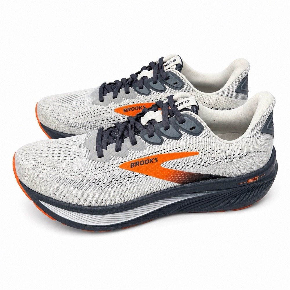 Brooks Ghost 17 Oyster Mushroom Orange Ebony 1104421D048 Men's 11.5 2E Running